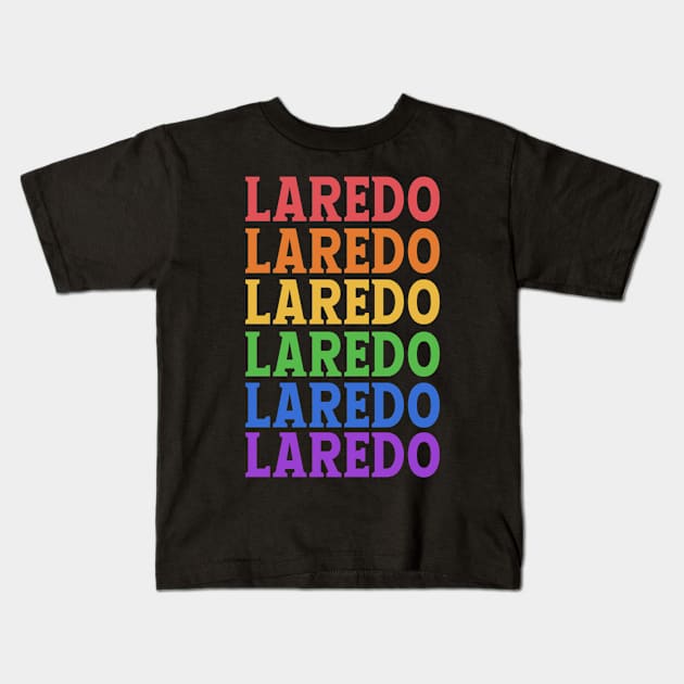 LAREDO HISTORICAL Kids T-Shirt by OlkiaArt